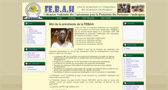 Desktop Screenshot of febah.bf